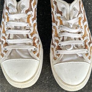 Animal Print White Sneakers